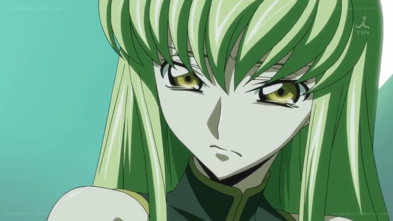 green-haired anime character