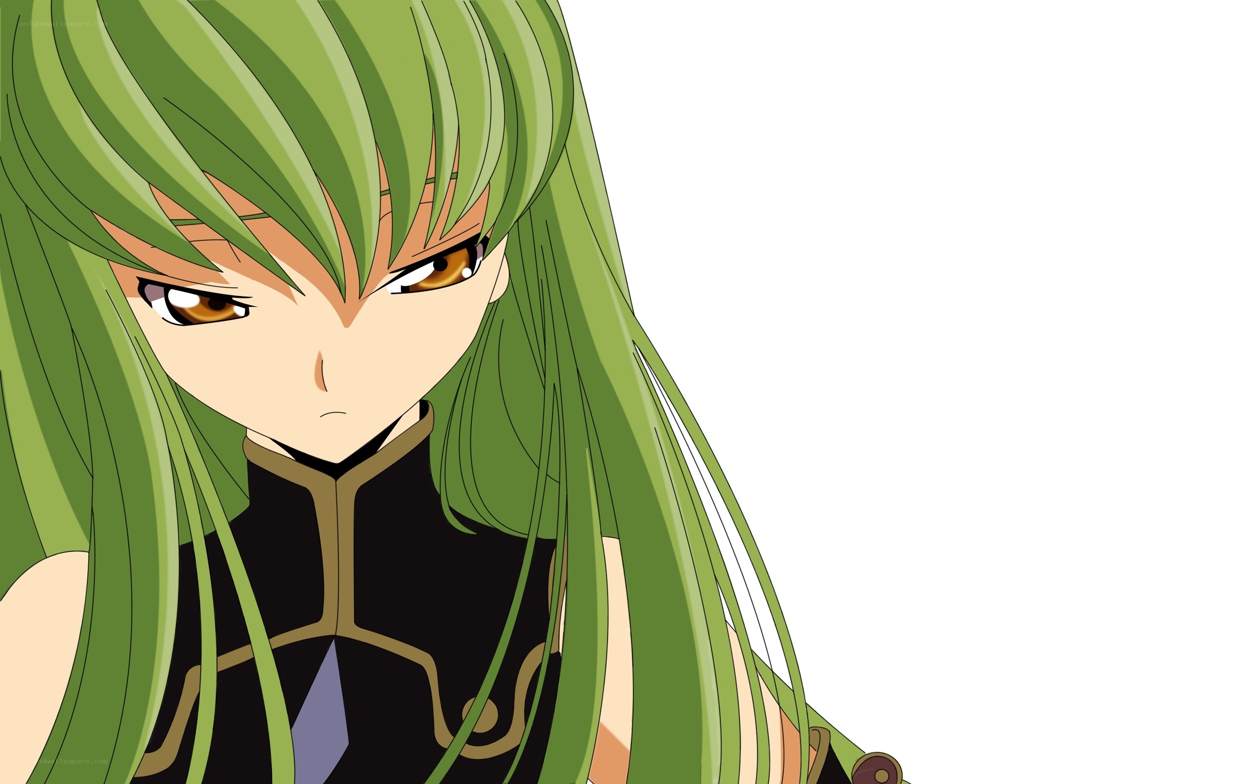 green-haired anime character