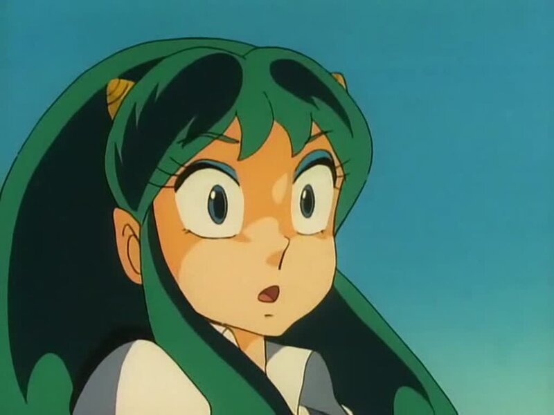 green-haired anime character