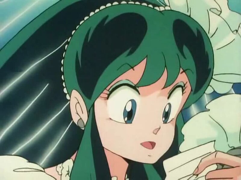 green-haired anime character