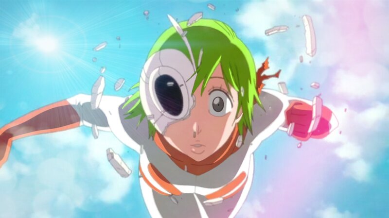 Green-haired Anime Character — Blue, Dramatic