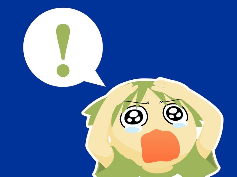 Green-haired Anime Character — Blue, Surprised
