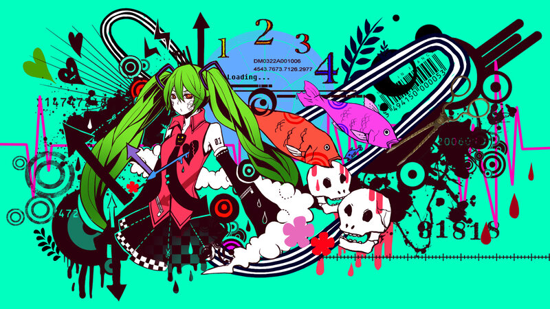 Green-haired Anime Character — Cyan, Chaotic