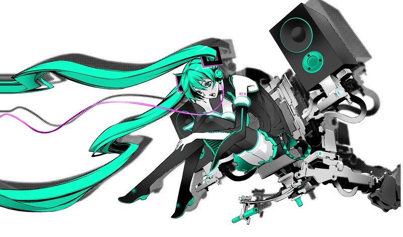 Green-haired Anime Character — Cyan