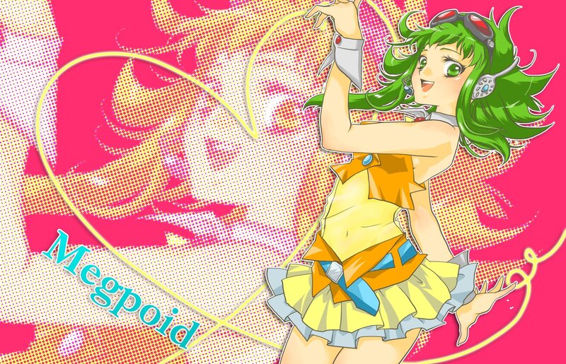 Green-haired anime character dancing