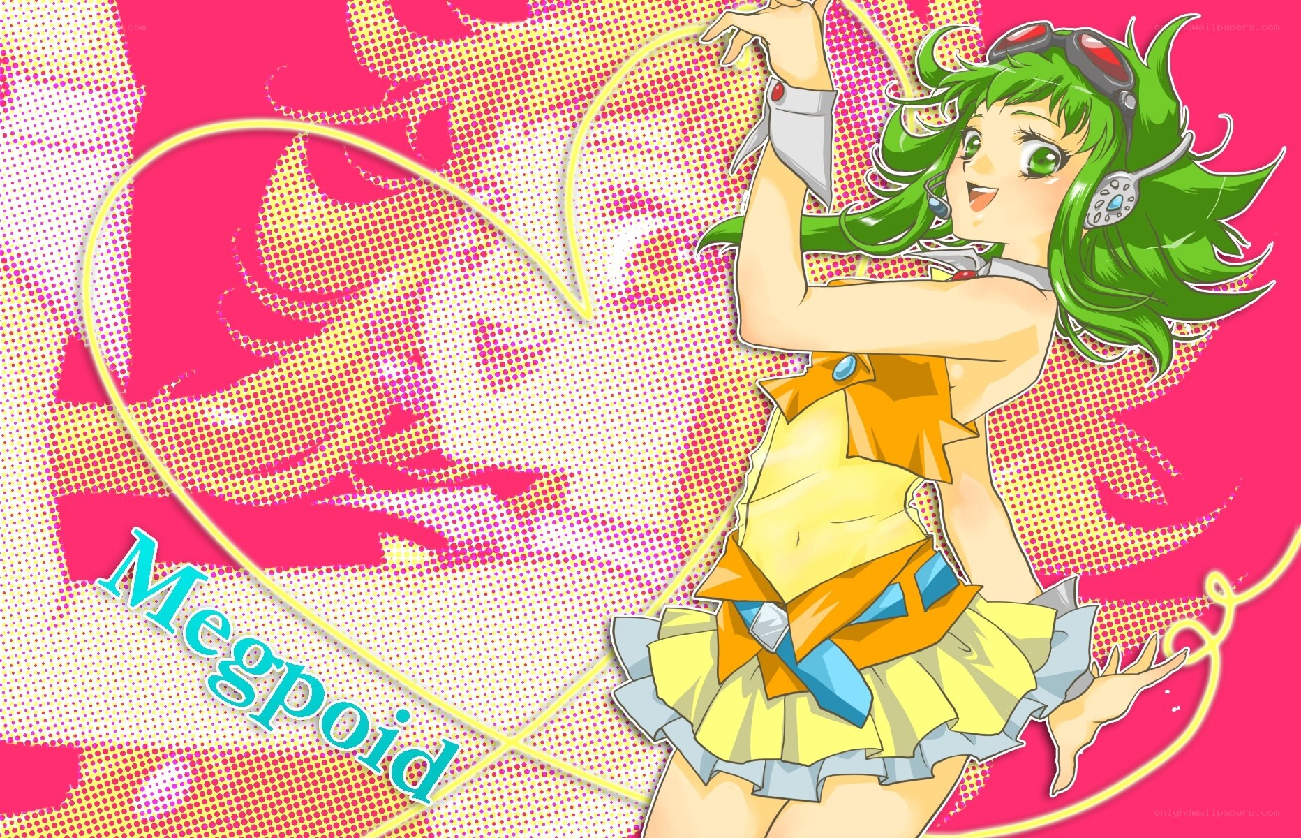 Green-haired anime character dancing