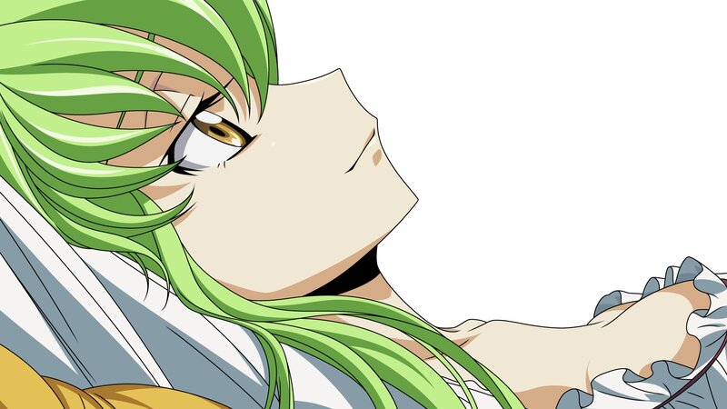 Green-haired Anime Character — Green, Calm, Bed