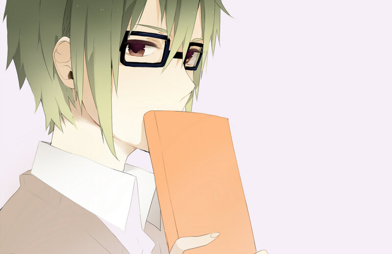 Green-haired Anime Character — Green, Calm, Glasses