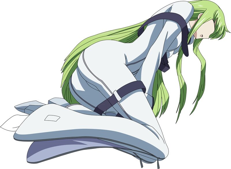 Green-haired Anime Character — Green, Calm, Long Hair, White Suit