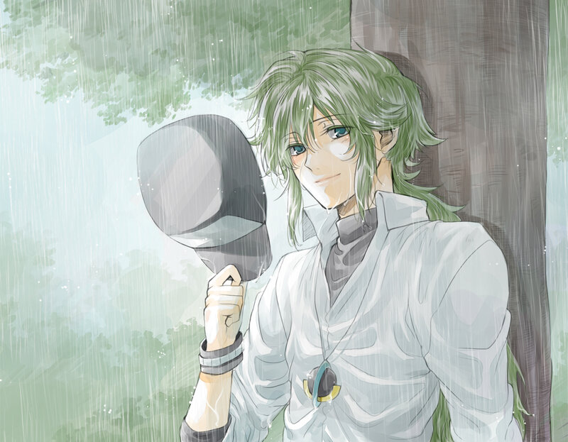 Green-haired Anime Character — Green, Calm
