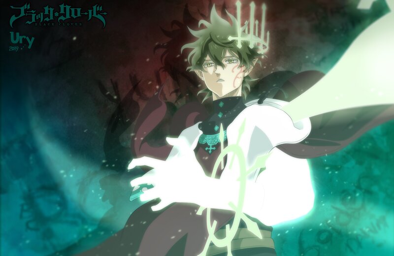 Green-haired Anime Character — Green, Dramatic, Magic