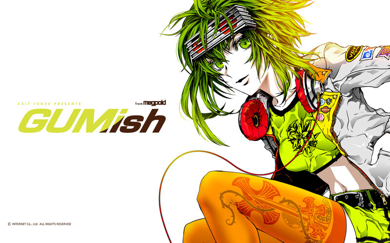 Green-haired Anime Character — Green, Dynamic, Headphones, Jacket