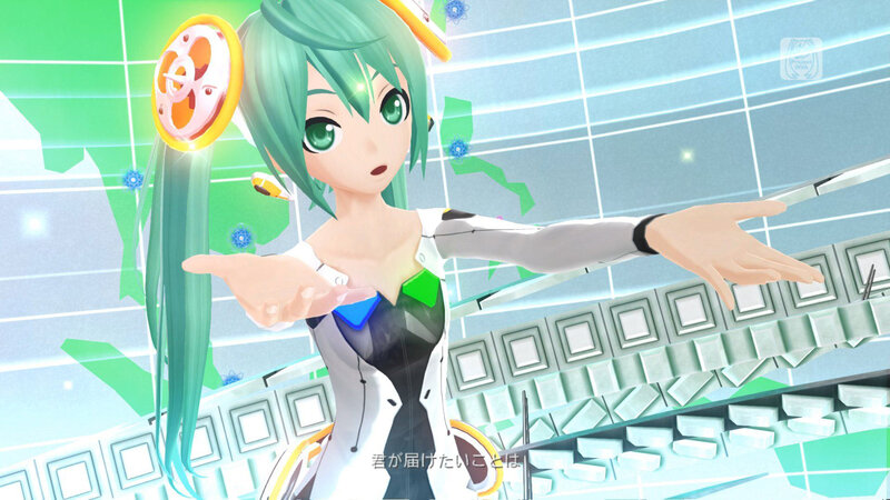 Green-haired Anime Character — Green, Futuristic