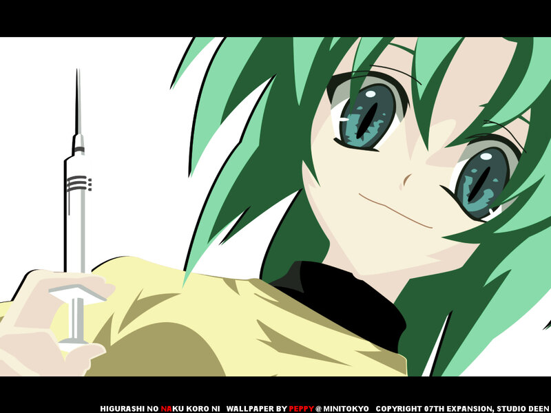 Green-haired Anime Character — Green, Intense