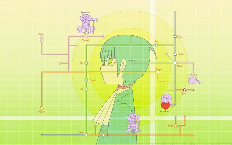 Green-haired Anime Character — Green, Playful, Character Portrait