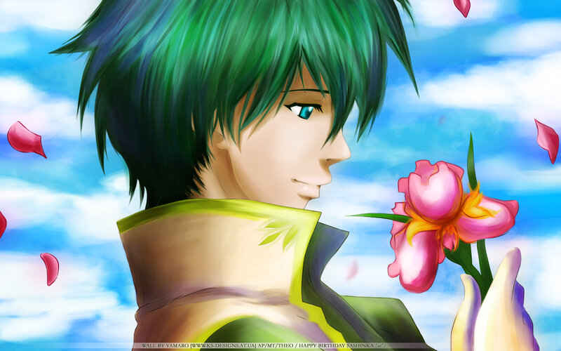 Green-haired Anime Character — Green, Serene, Afternoon