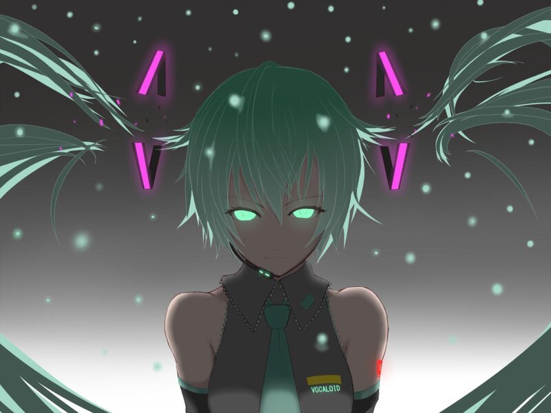 Green-haired Anime Character — Green