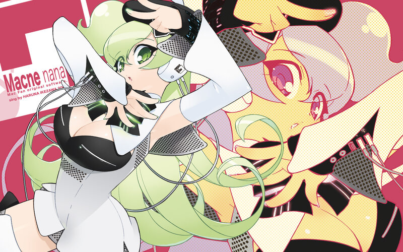 Green-haired Anime Character — Pink, Dynamic