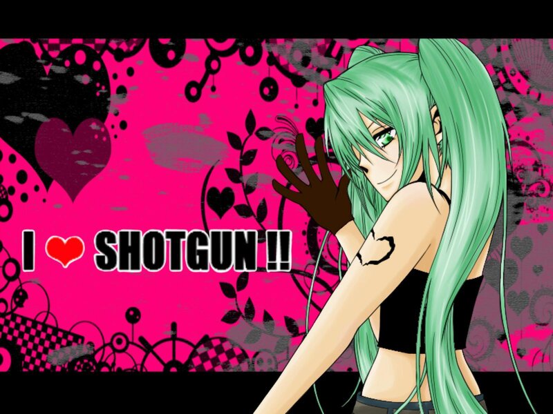 Green-haired Anime Character — Pink