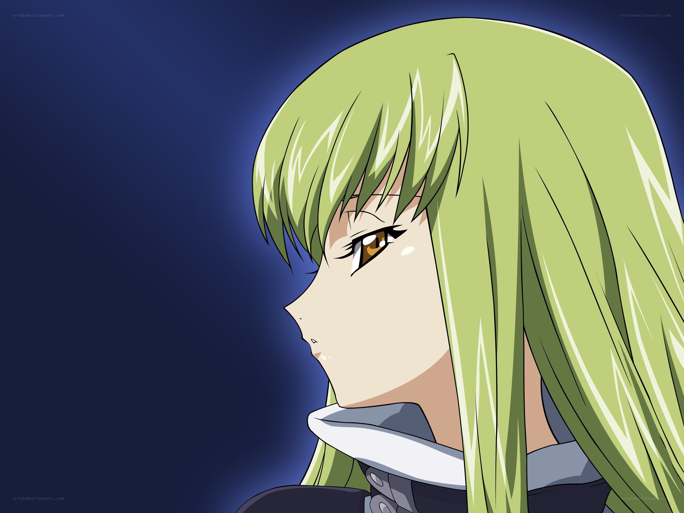 green-haired anime character portrait