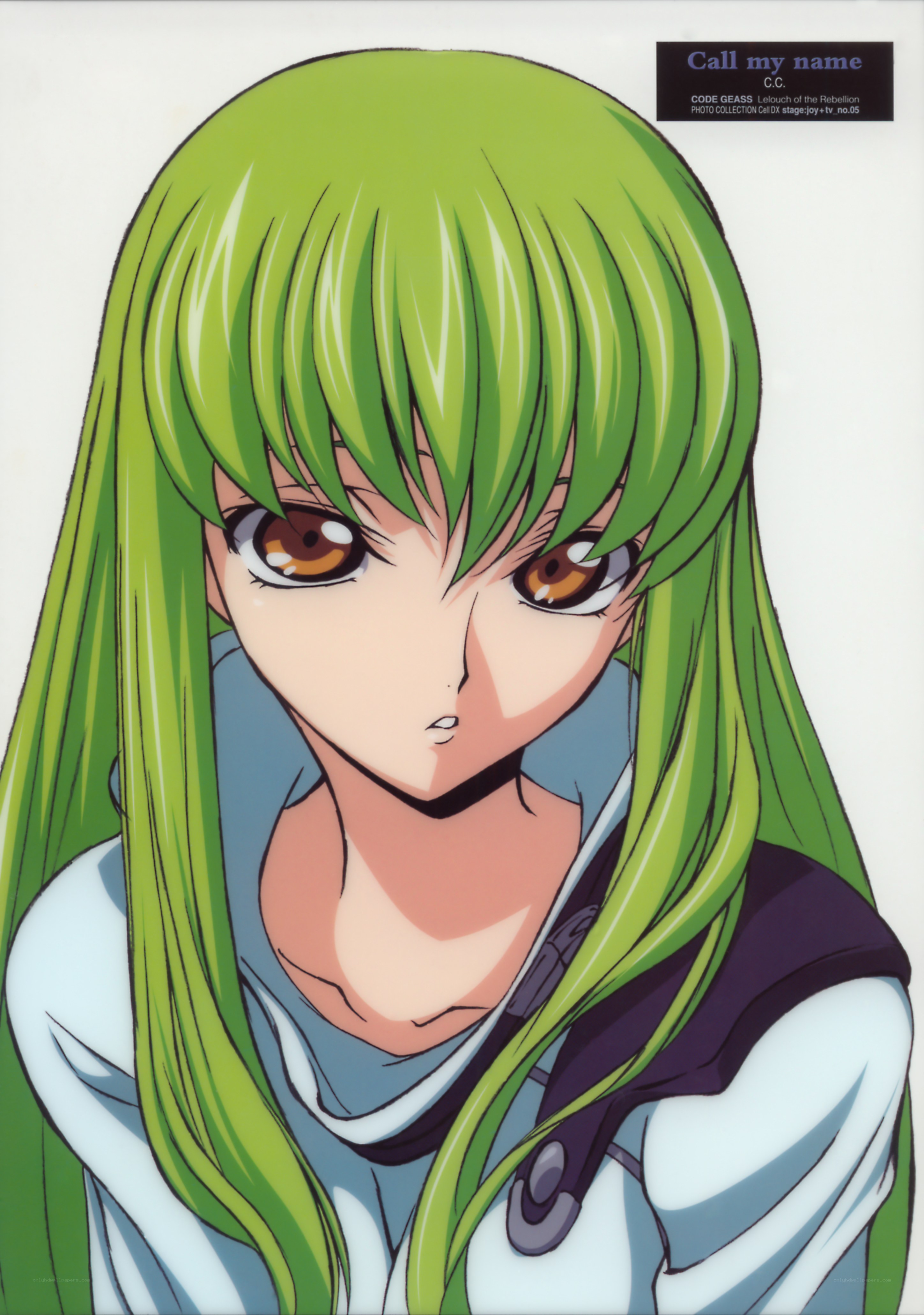 Green-haired anime character portrait