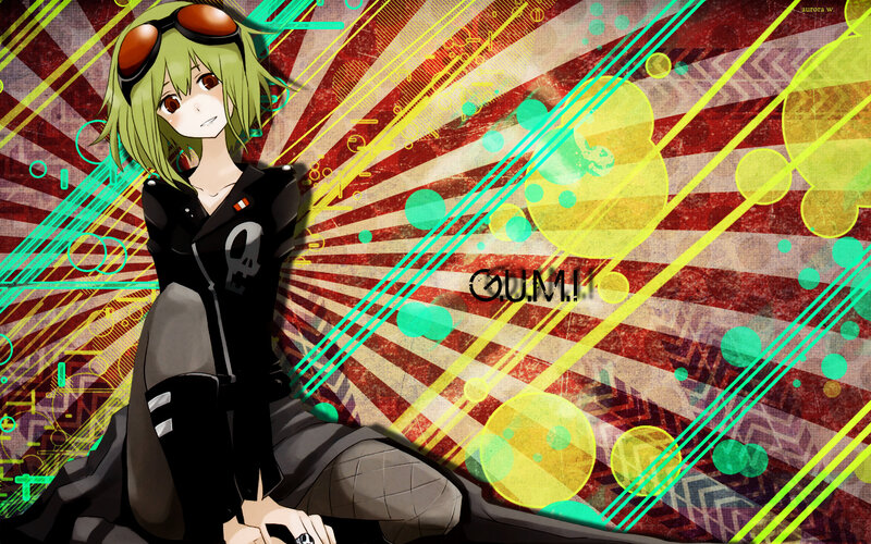 Green-haired Anime Character — Red