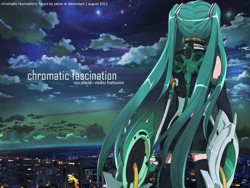 Green-haired Anime Character — Teal, Dramatic, Night
