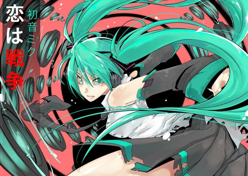 Green-haired Anime Character — Teal, Dynamic, Manga