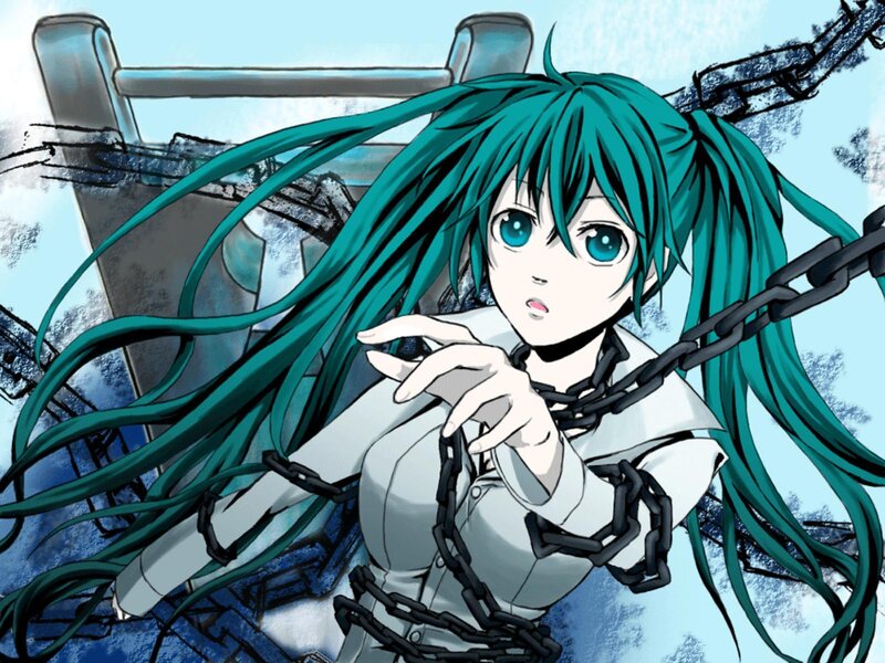 Green-haired Anime Character — Teal