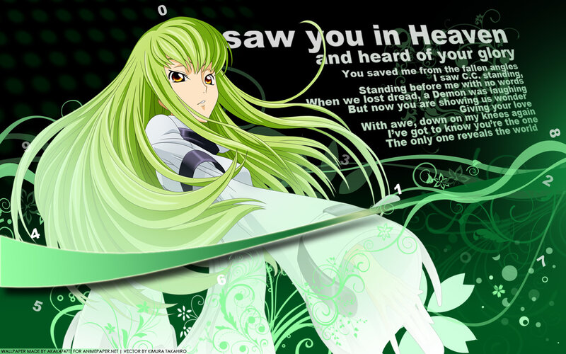 green-haired anime character wallpaper