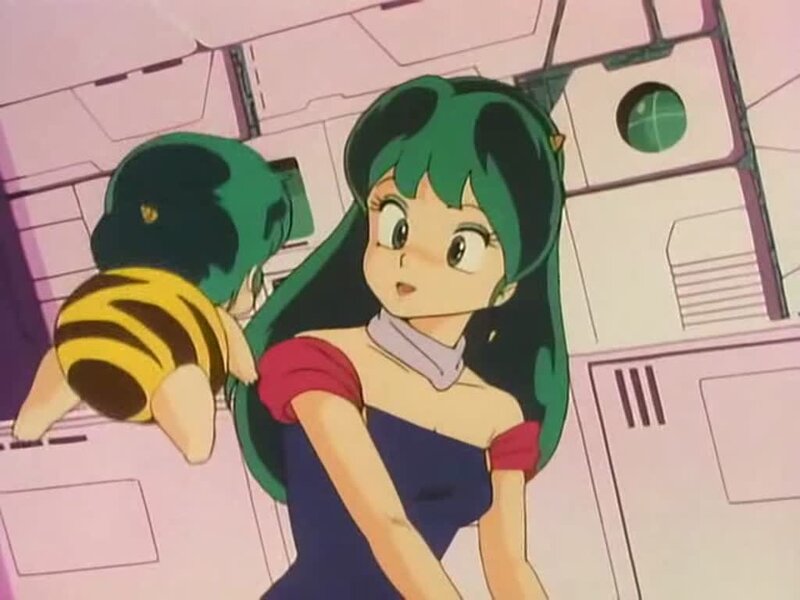 green-haired anime character with pet