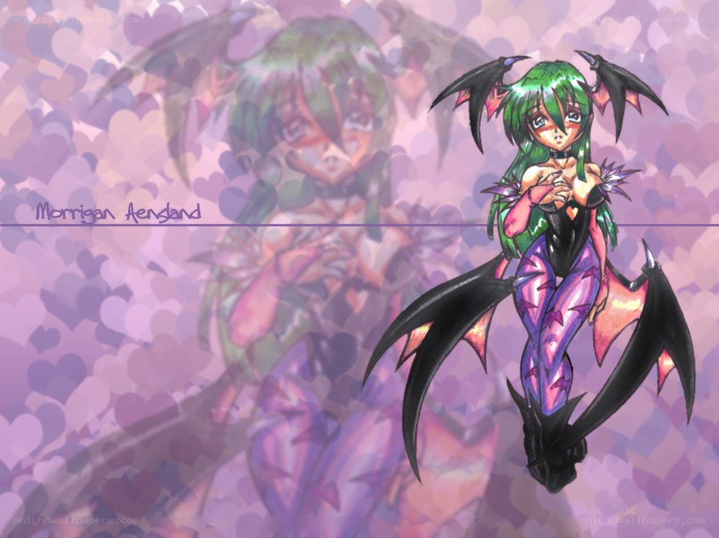 Green-haired anime character with wings