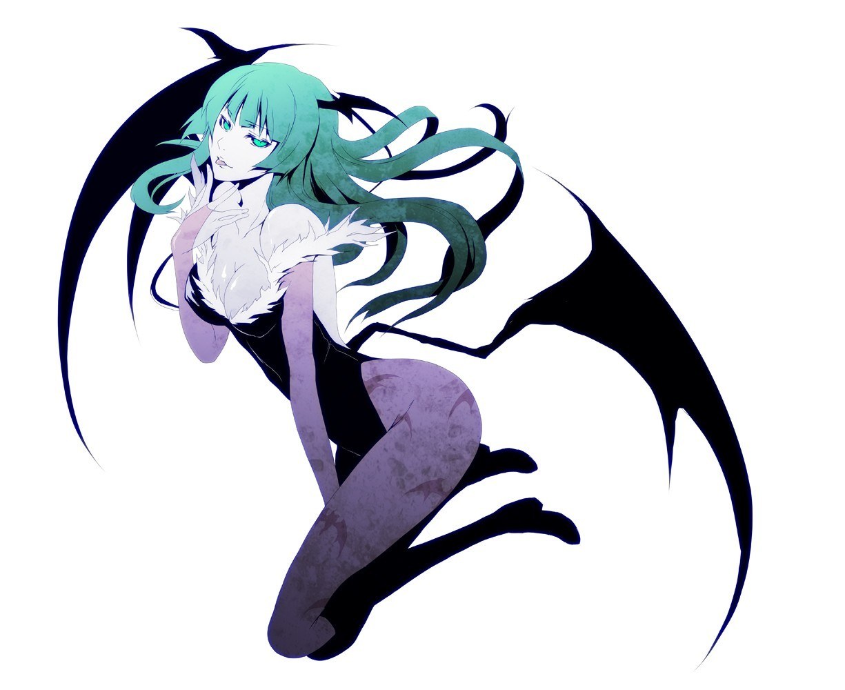 green-haired anime character with wings