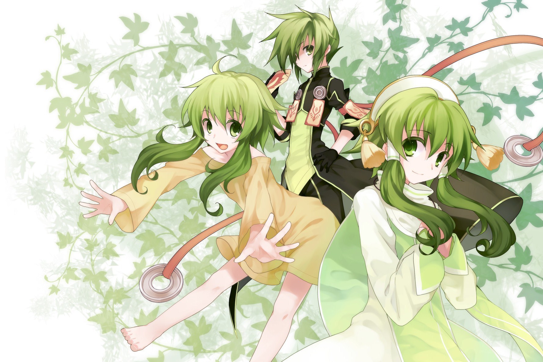green-haired anime characters