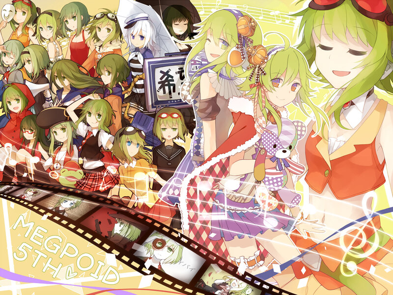 Green-haired Anime Characters — Green, Cheerful