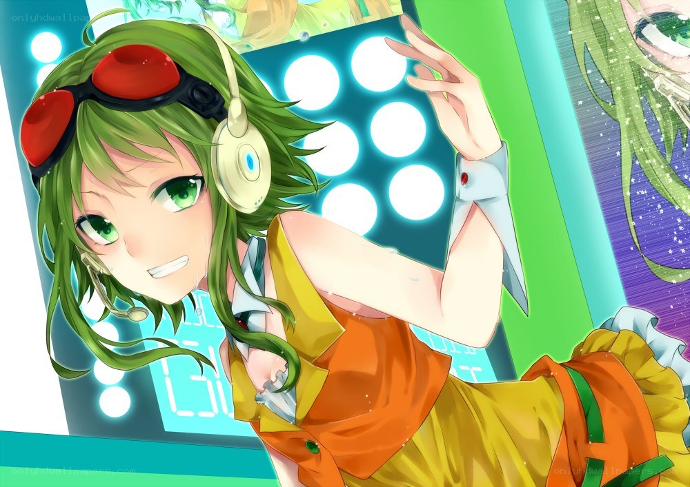 green-haired anime DJ