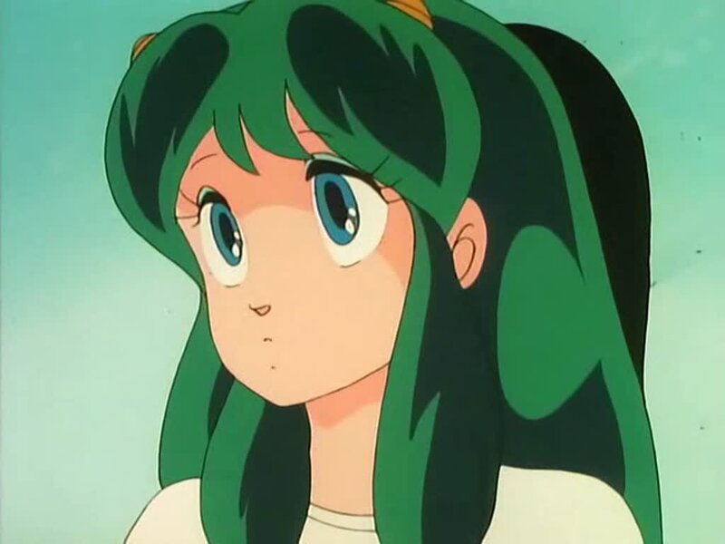 green-haired anime girl