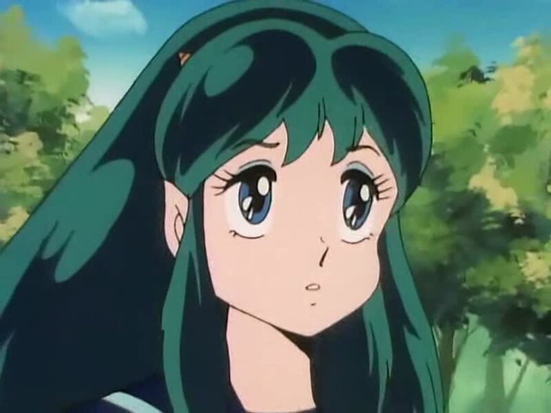 green-haired anime girl