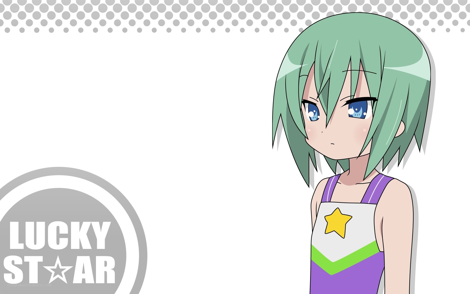 green-haired anime girl