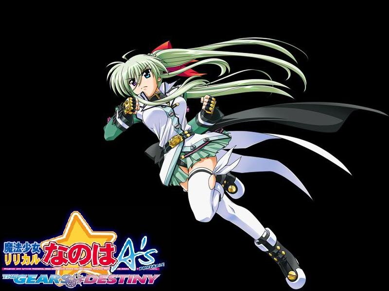 Green-haired Anime Girl — Black, Dynamic