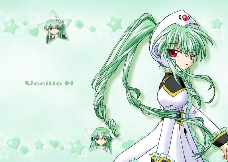 green-haired anime girl character