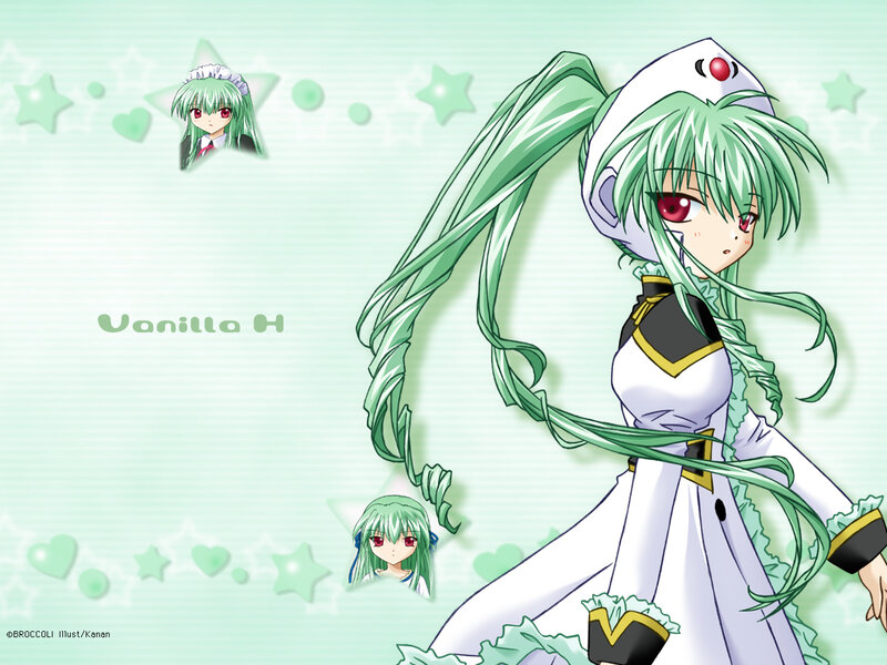 green-haired anime girl character