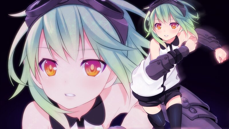 green-haired anime girl characters