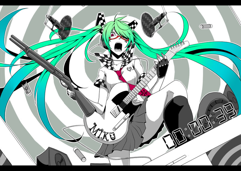 Green-haired Anime Girl — Cyan, Chaotic