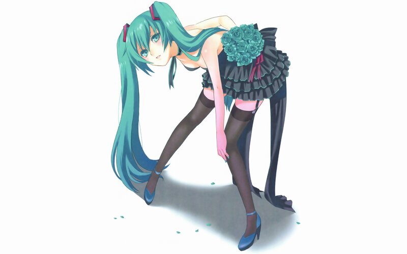 Green-haired Anime Girl — Cyan, Dramatic