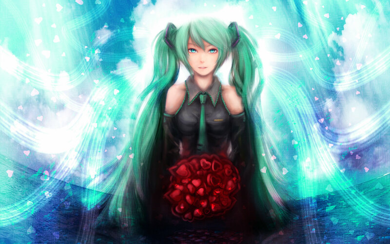Green-haired Anime Girl — Cyan, Ethereal