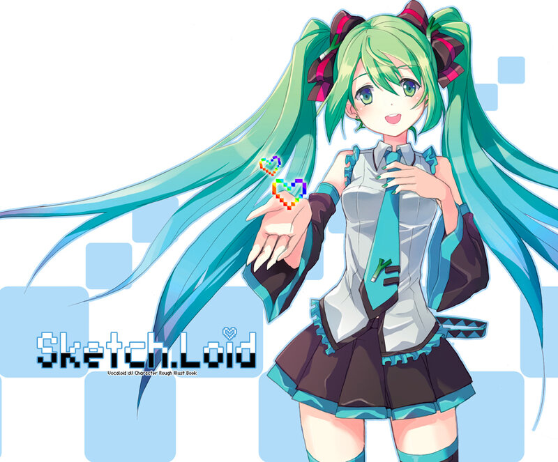 Green-haired Anime Girl — Green, Cheerful, Digital Art