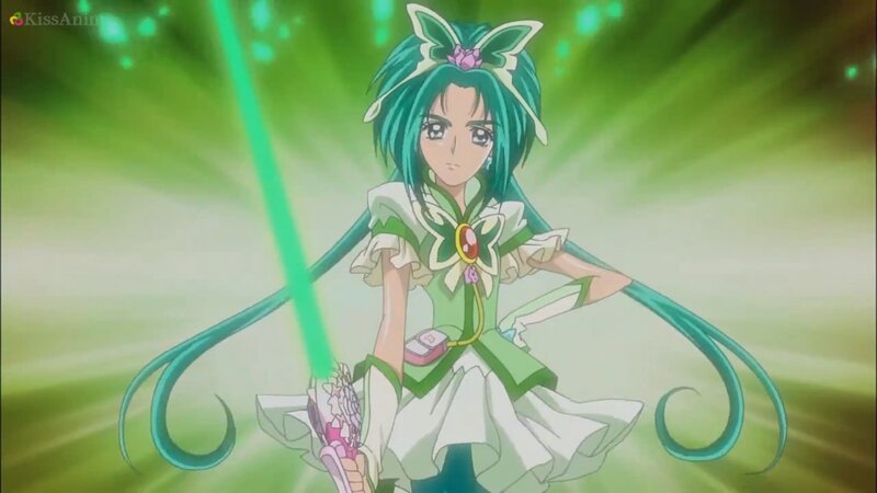 Green-haired Anime Girl — Green, Dramatic, Sword, Dress