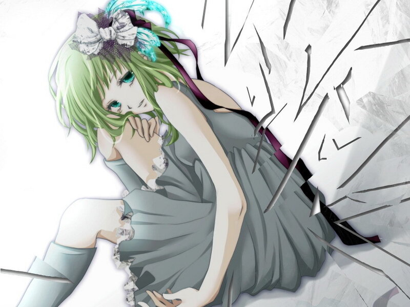 Green-haired Anime Girl — Green, Dramatic