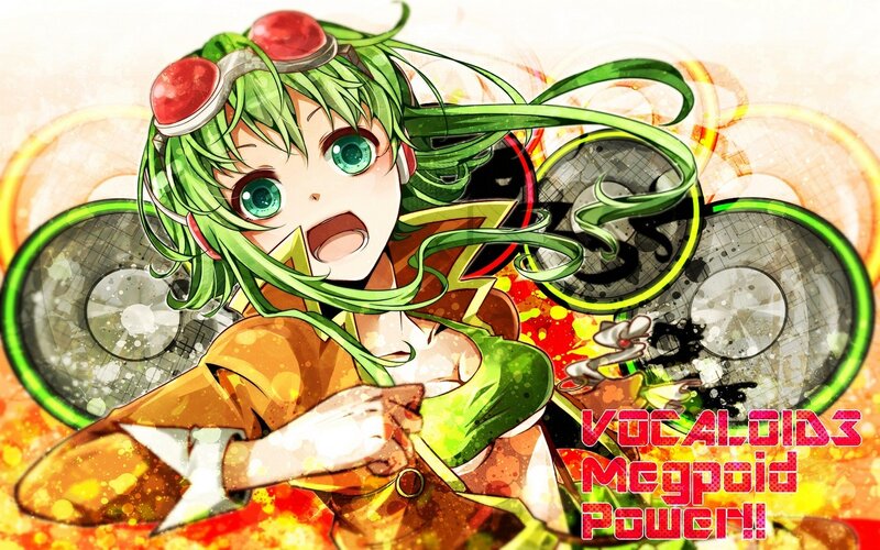 Green-haired Anime Girl — Green, Energetic, Goggles